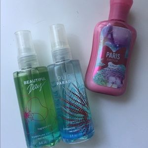 Bath & Body Works body mists and lotion bundle